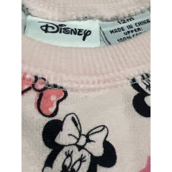 NWT Disney Minnie Mouse Sweatshirt tutu dress long sleeved - Size 12 months - Picture 3 of 4